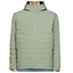 Rag & Bone Vallis Down Puffer Jacket XXL Leaf Green Ripstop Hooded Coat -Flaw-